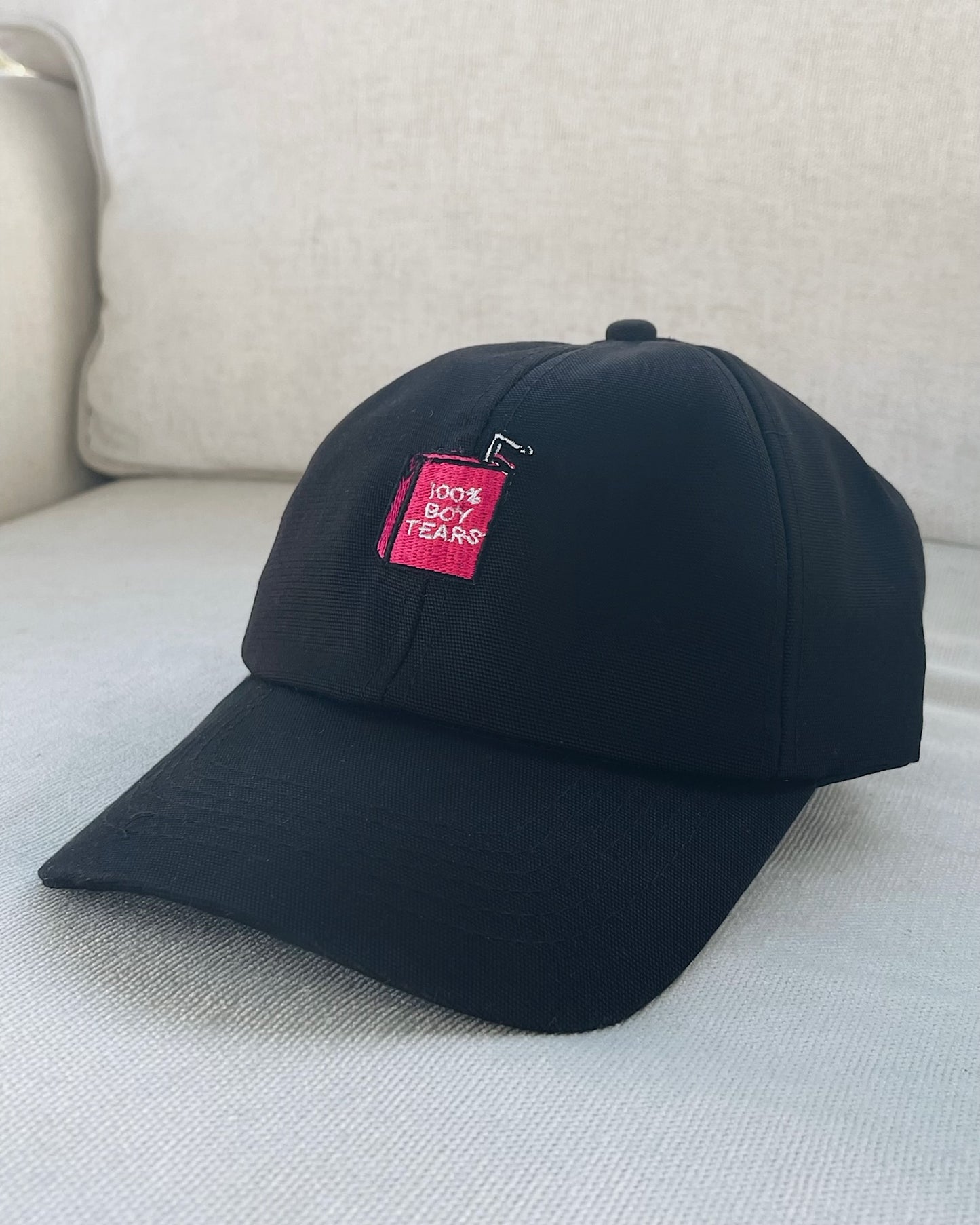 boy tears cap