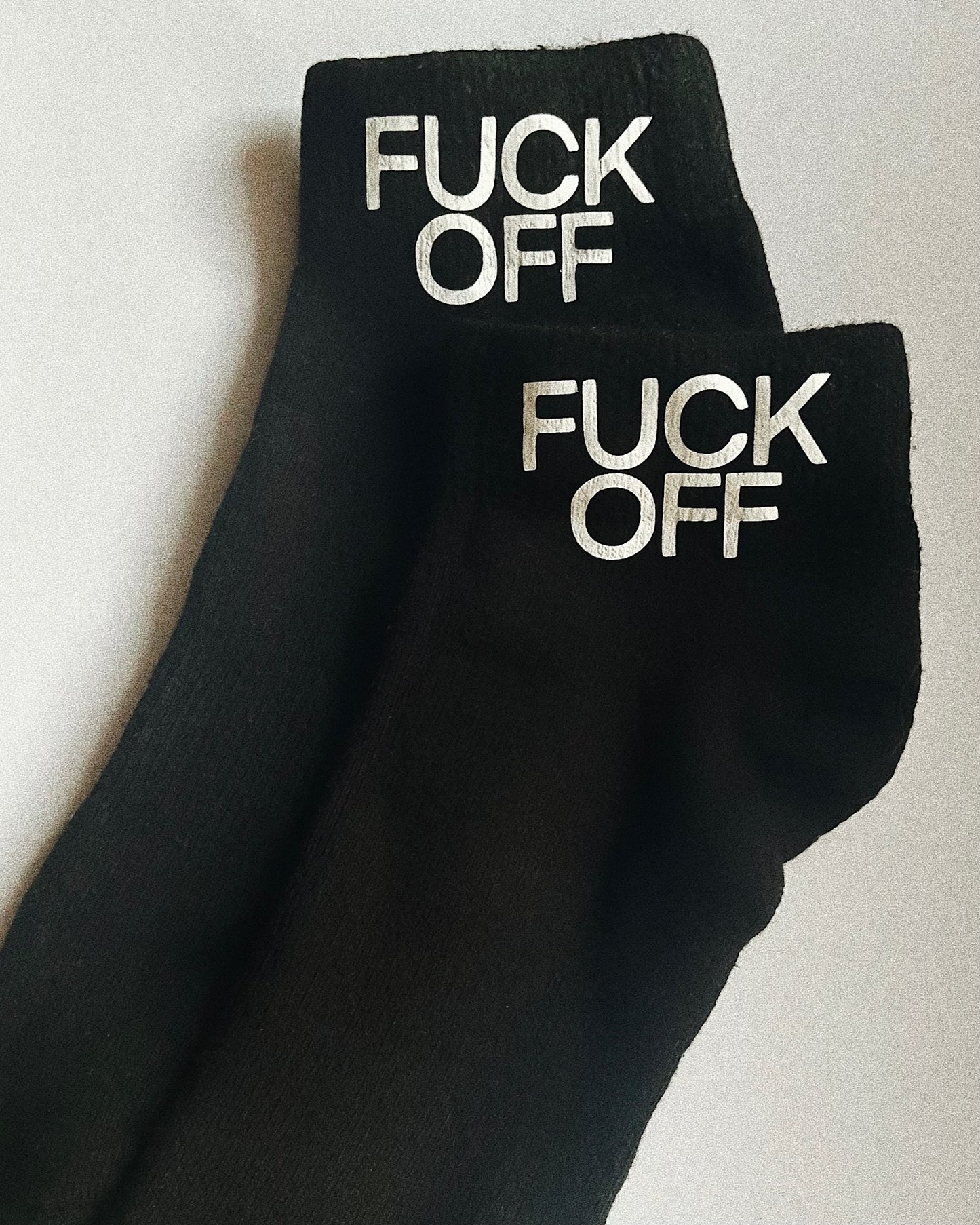 ‘fuck off’ socks