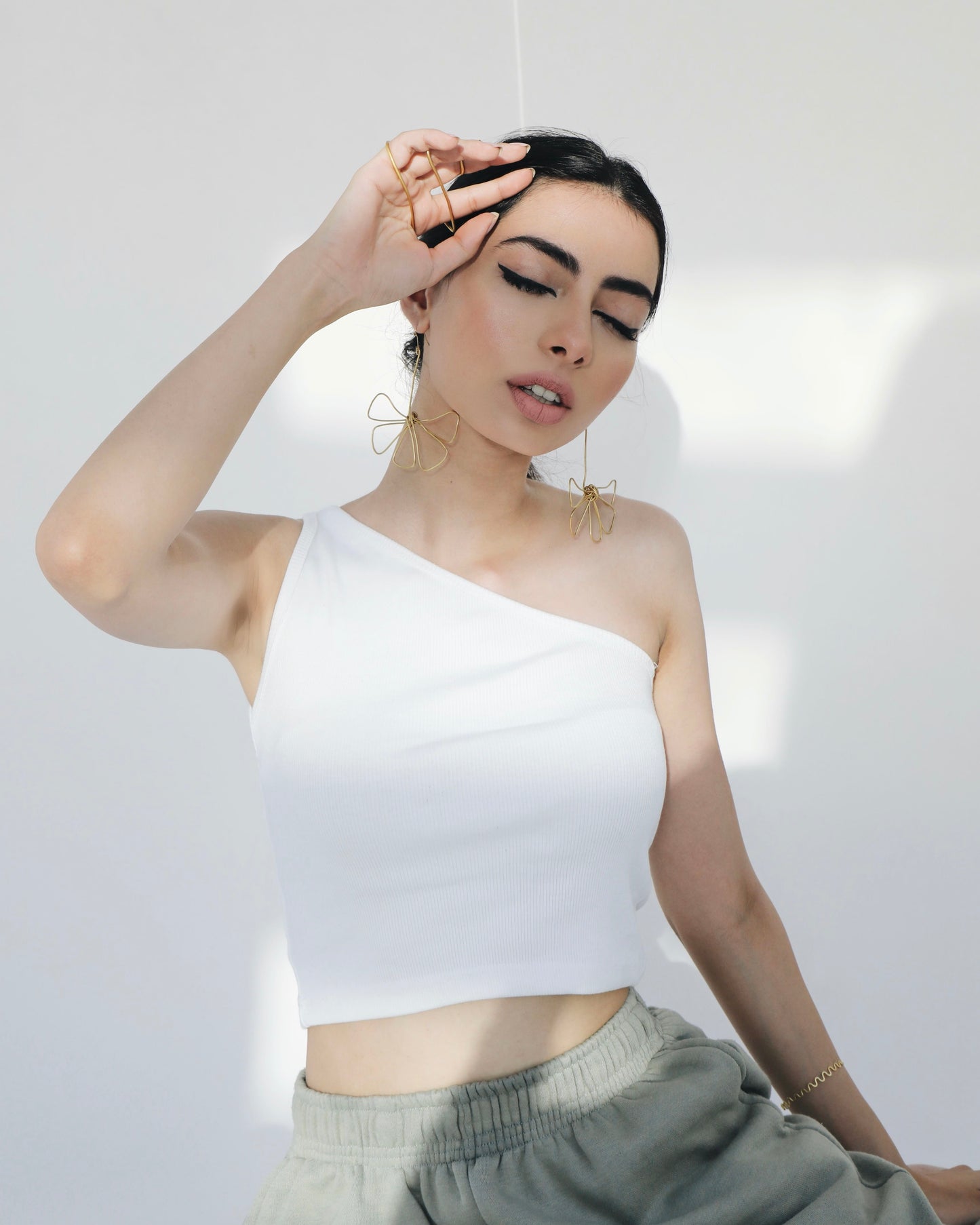 one shoulder everyday tank